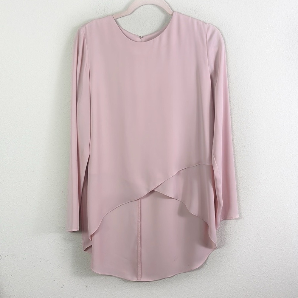Amanda Uprichard Tunic Top Blouse Blush Pink size M